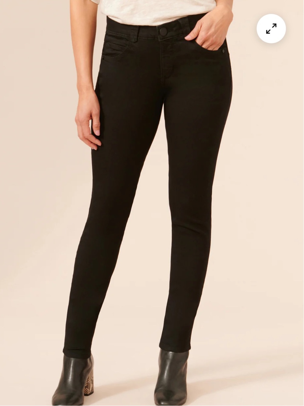 Democracy Stretch Black Denim “Ab”Solution Booty Lift Jean Size 2